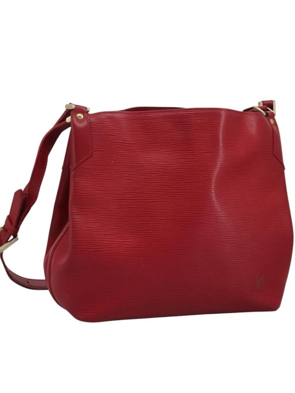LOUIS VUITTON Epi Mandala MM Shoulder Bag Red M5889E LV Auth 75384